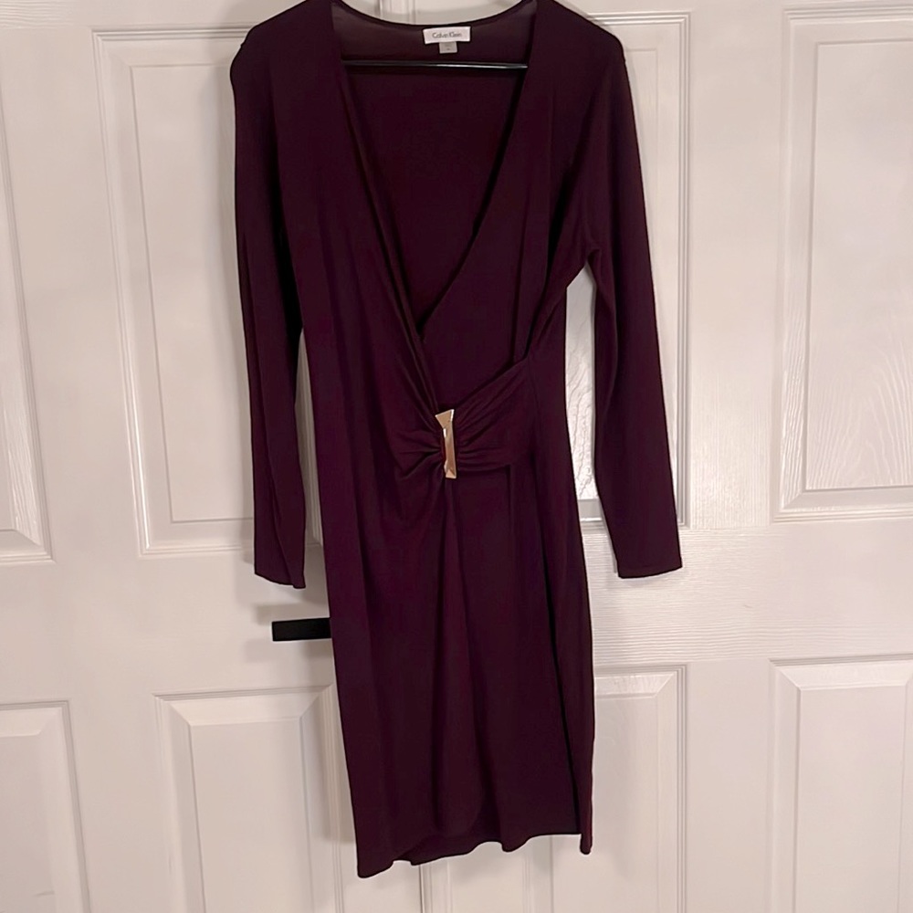 Calvin Klein purple sweater dress Size M